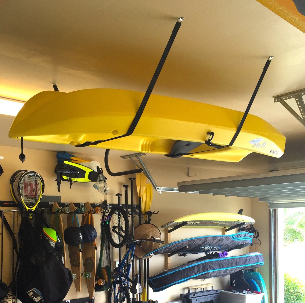 Best ideas about Kayak Garage Storage
. Save or Pin Ceiling Kayak Storage Now.