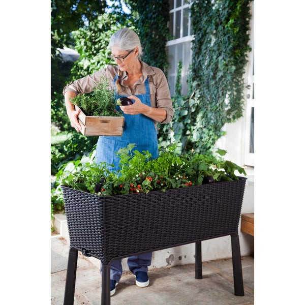 Best ideas about Keter Easy Grow Elevated Flower Garden Planter
. Save or Pin Keter Easy Grow Brown Patio Garden Flower Plant Planter Now.