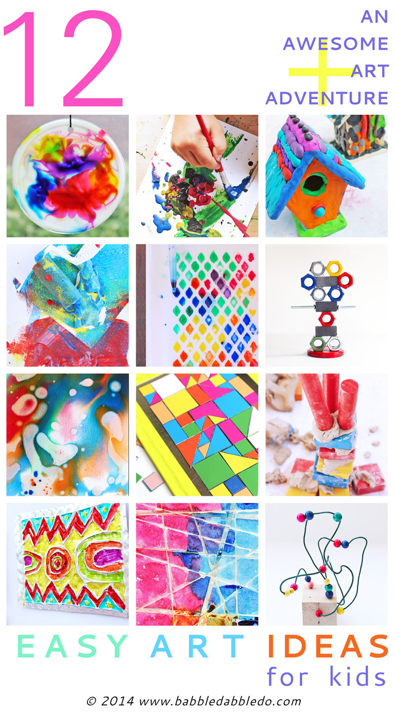 Best ideas about Kids Art Ideas
. Save or Pin 12 Easy Art Ideas for Kids Babble Dabble Do Now.