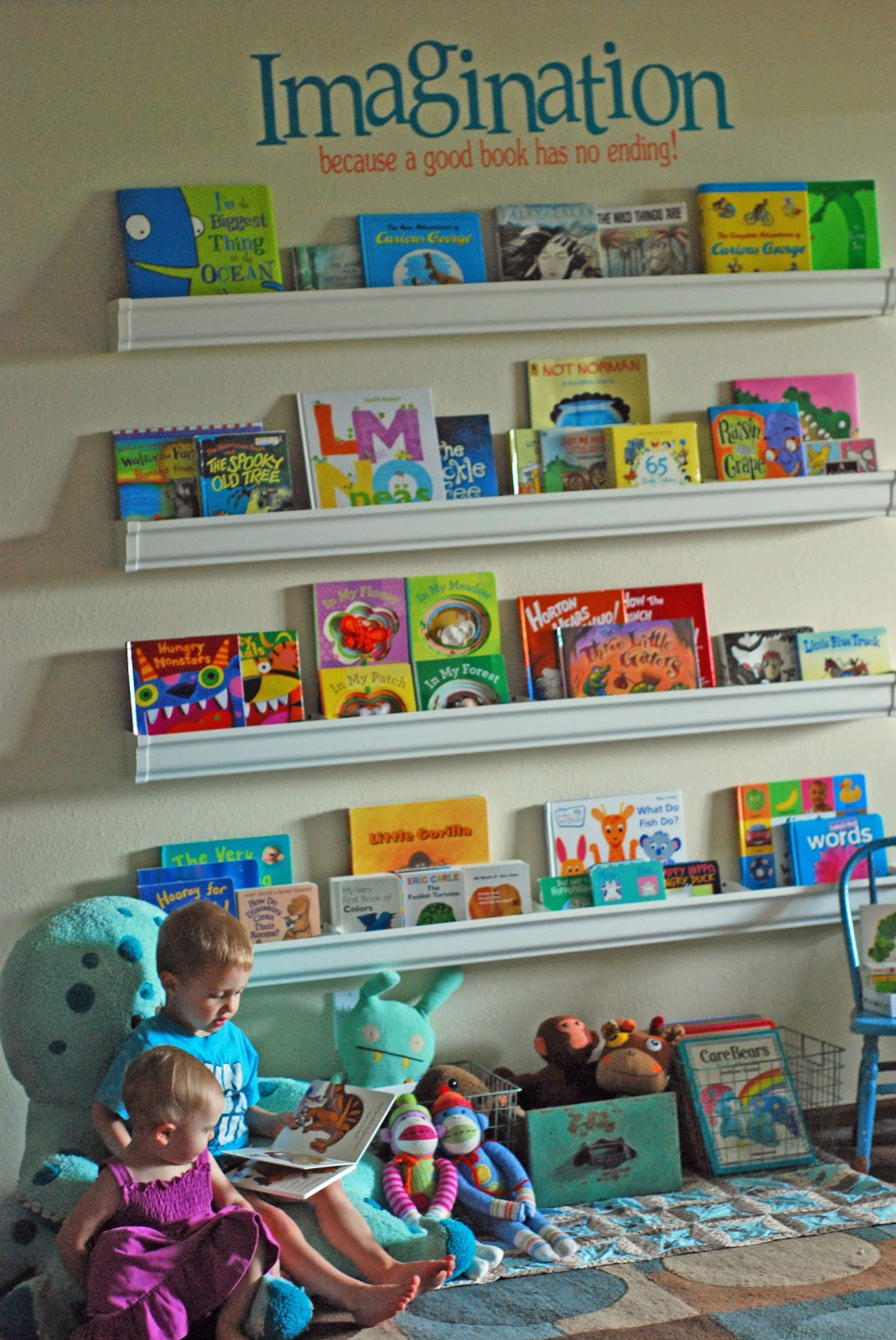 Best ideas about Kids Bookshelves DIY
. Save or Pin Sweet Cheeks Tasty Treats Our Library Raingutter Now.