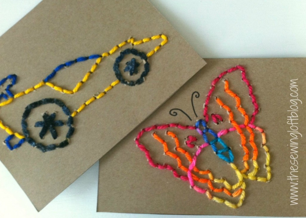 Best ideas about Kids Craft Activities
. Save or Pin Easy Stitch Cards for Busy Hands Now.