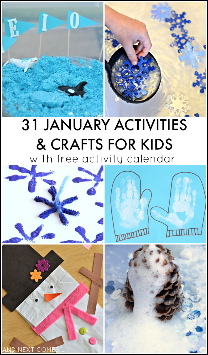 Best ideas about Kids Crafts For January
. Save or Pin 31 January Activities for Kids Free Activity Calendar Now.