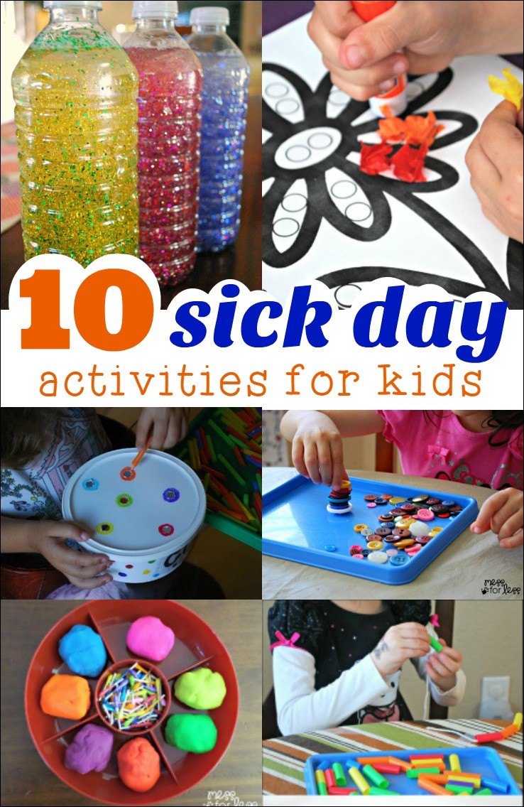 Best ideas about Kids- Creative Activities At Home
. Save or Pin 10 Sick Day Activities Mess for Less Now.