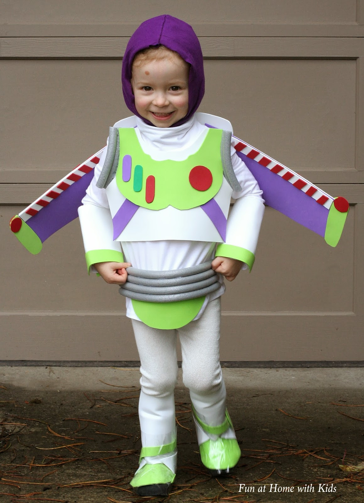 Best ideas about Kids DIY Halloween Costumes
. Save or Pin DIY Kids Buzz Lightyear No Sew Halloween Costume Now.