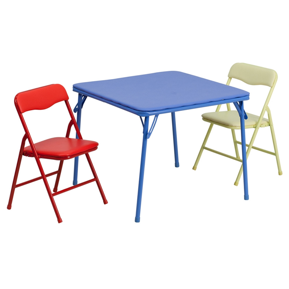 Best ideas about Kids Folding Table And Chairs
. Save or Pin Kids Colorful 3 Piece Folding Table and Chair Set at Now.