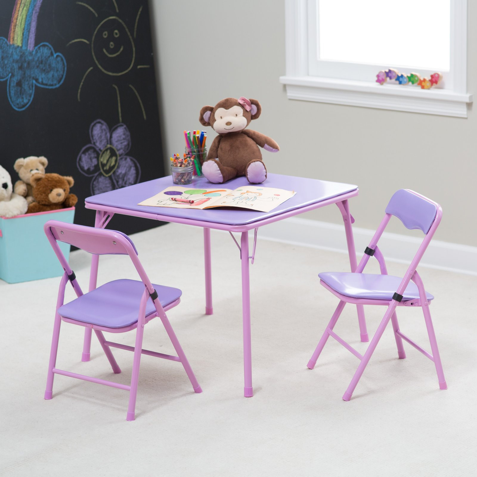 Best ideas about Kids Folding Table And Chairs
. Save or Pin Showtime Childrens Folding Table and Chair Set Purple Now.