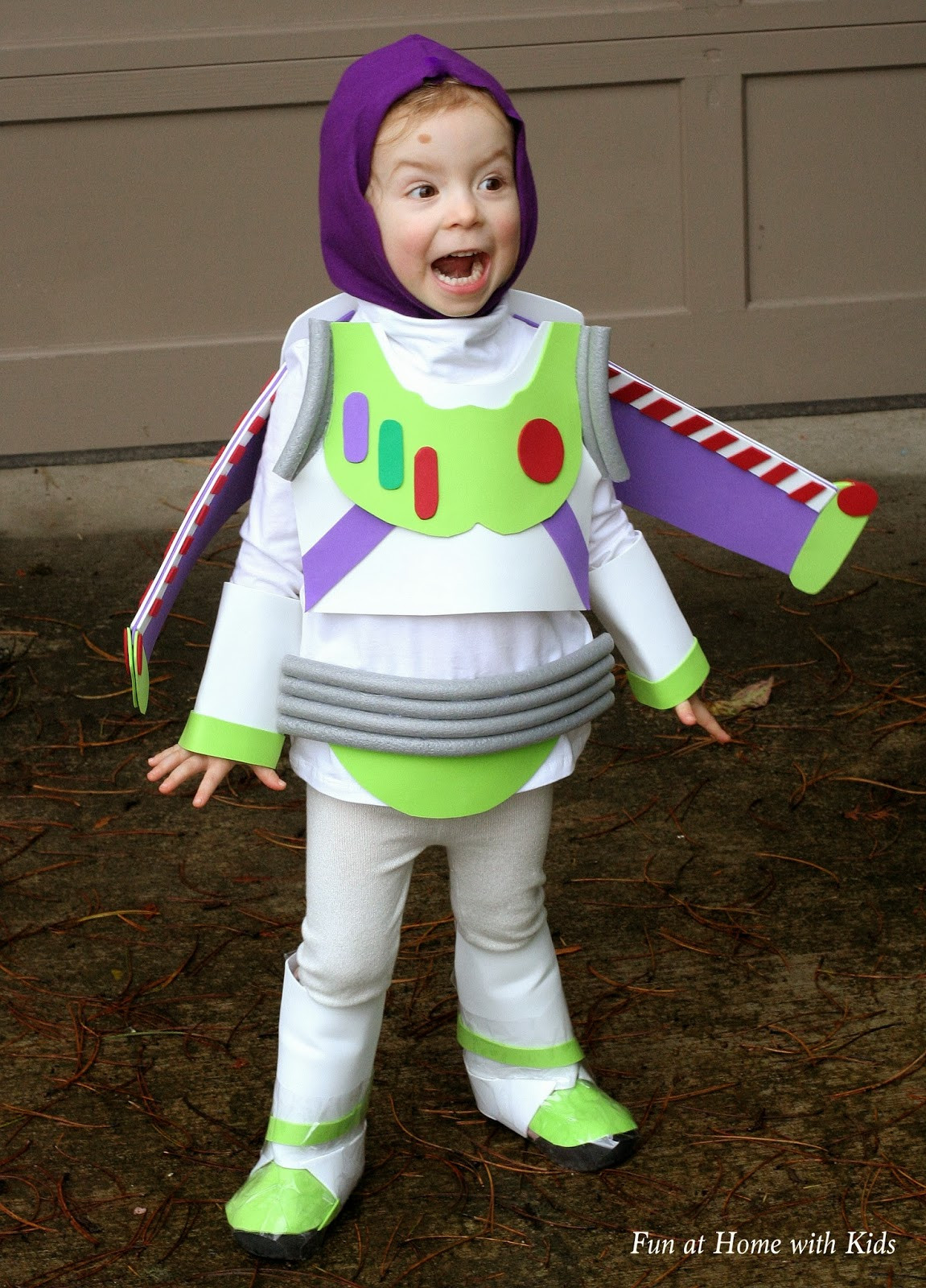 Best ideas about Kids Halloween Costumes DIY
. Save or Pin DIY Kids Buzz Lightyear No Sew Halloween Costume Now.