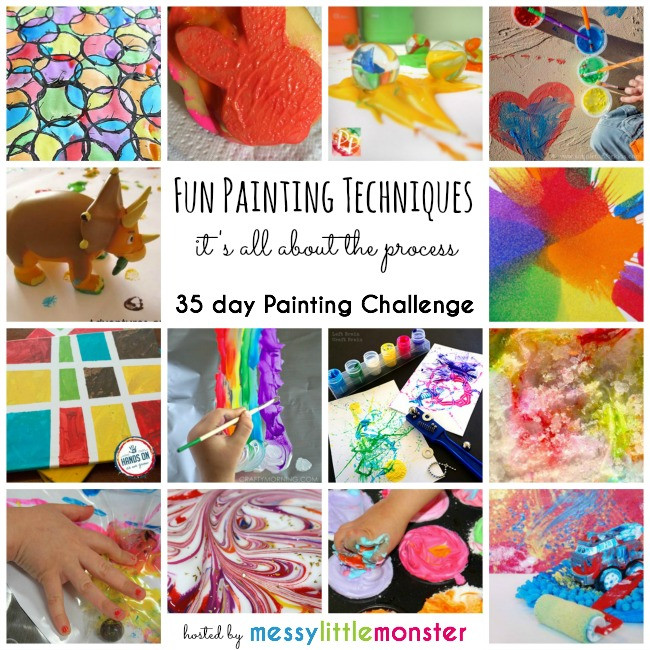 Best ideas about Kids Painting Tutorial
. Save or Pin 35 Painting Technique Ideas Painting Challenge Messy Now.