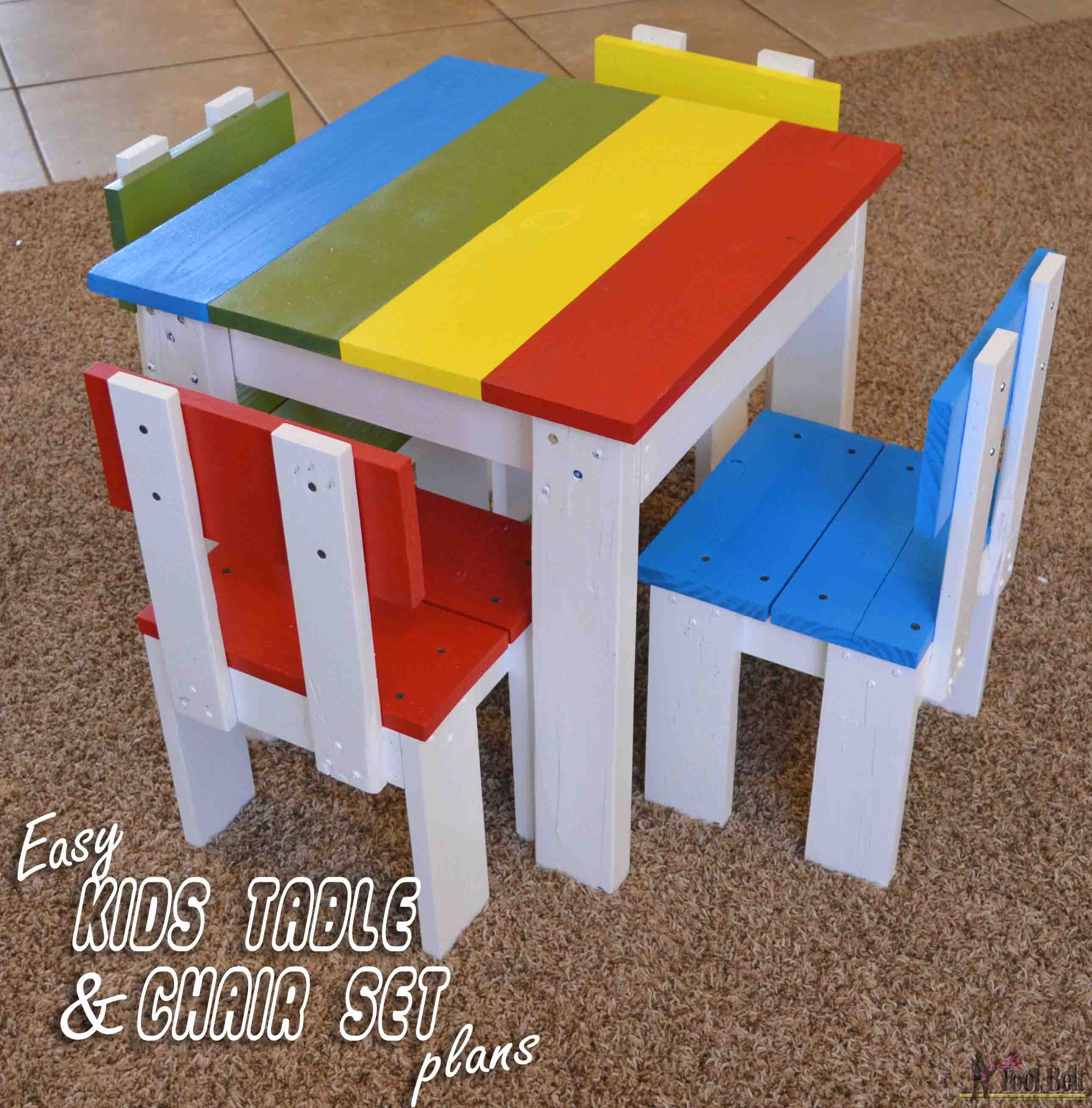 Best ideas about Kids Table And Chairs
. Save or Pin Simple Kid s Table and Chair Set Her Tool Belt Now.