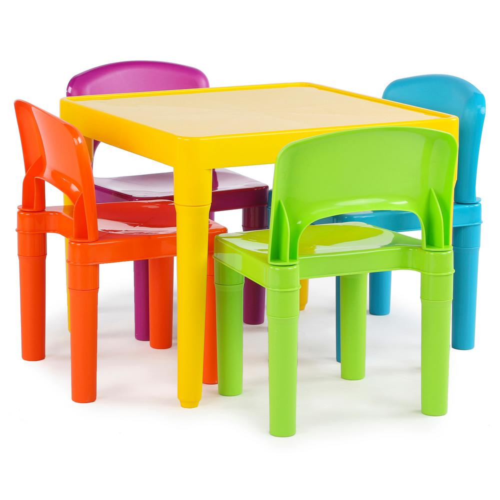 Best ideas about Kids Table And Chairs
. Save or Pin Tot Tutors Playtime 5 Piece Vibrant Colors Kids Table and Now.