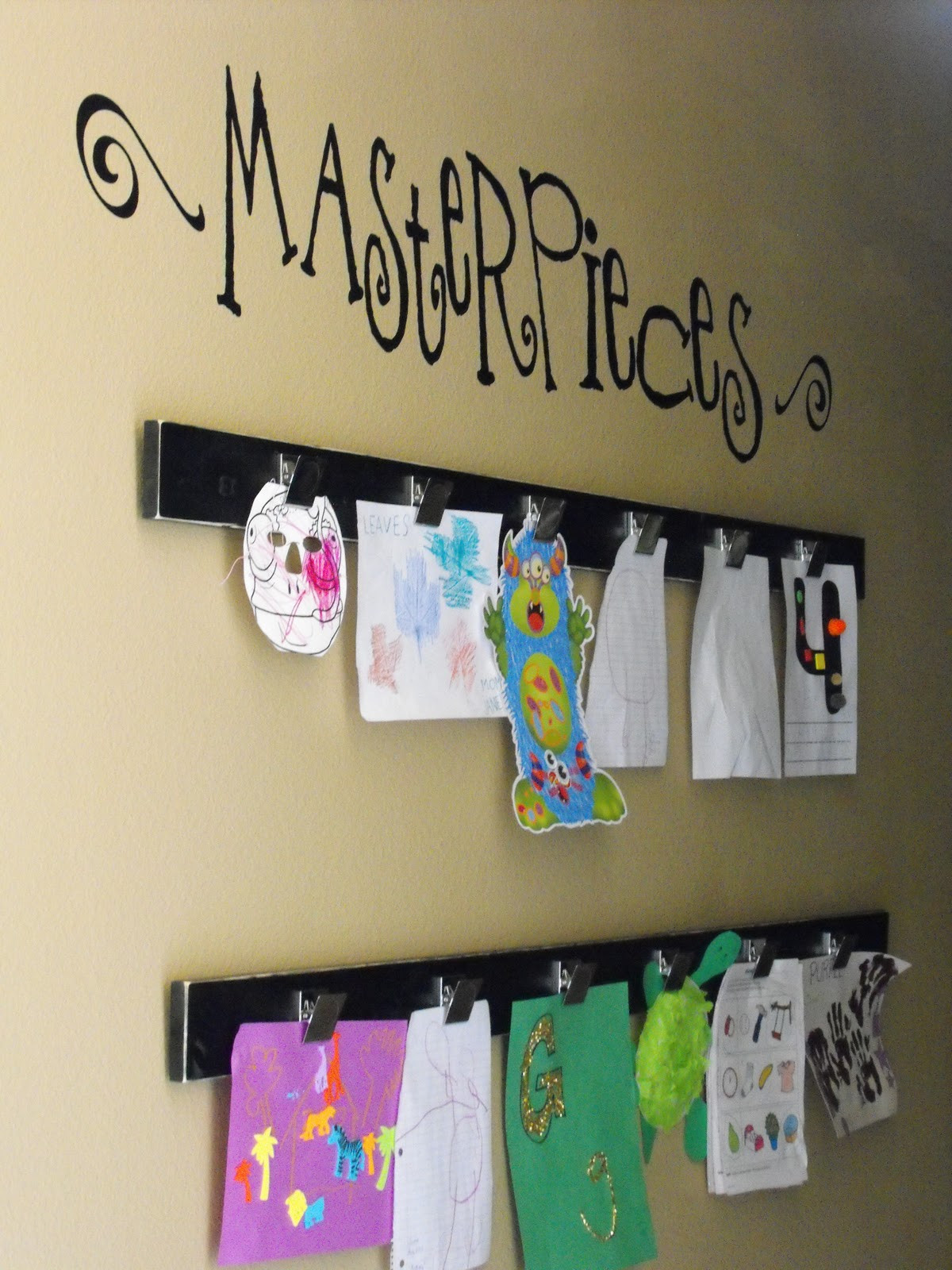 Best ideas about Kids Wall Art
. Save or Pin 10 DIY Kids Art Displays To Make Them Proud Now.