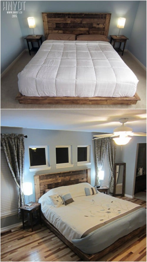 Best ideas about King Size Bed Frame DIY
. Save or Pin 21 DIY Bed Frame Projects – Sleep in Style and fort Now.