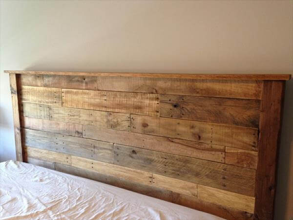 Best ideas about King Size Bed Headboard DIY
. Save or Pin DIY King Sized Pallet Wood Headboard Now.