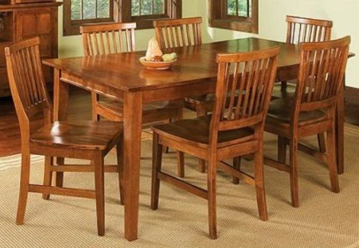 Best ideas about Kitchen &amp; Dining Room Tables
. Save or Pin 7 Pc Oak Dining Room Set Wood Kitchen Furniture Table & 6 Now.