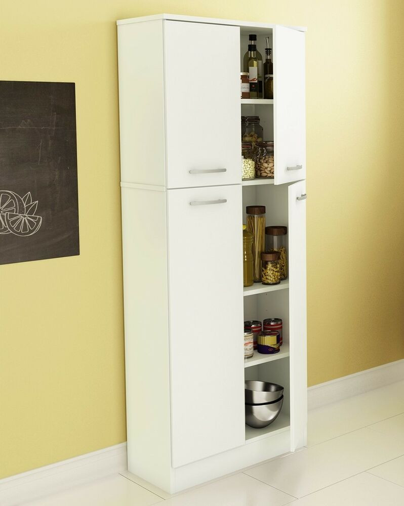 Best ideas about Kitchen Cabinet Organizer
. Save or Pin Food Pantry Cabinet White Doors Tall Storage Kitchen Now.