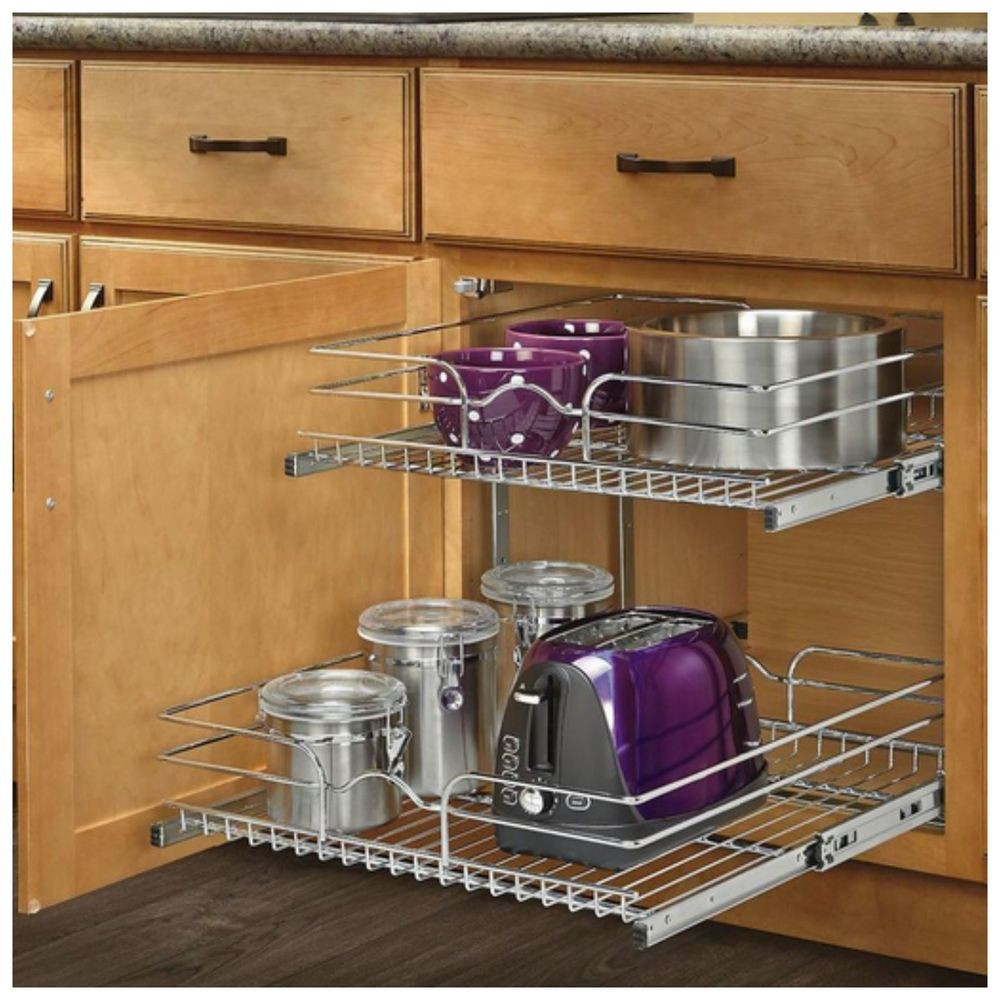 Best ideas about Kitchen Cabinet Organizer
. Save or Pin Pull Out Sliding Metal Kitchen Pot Cabinet Storage Now.