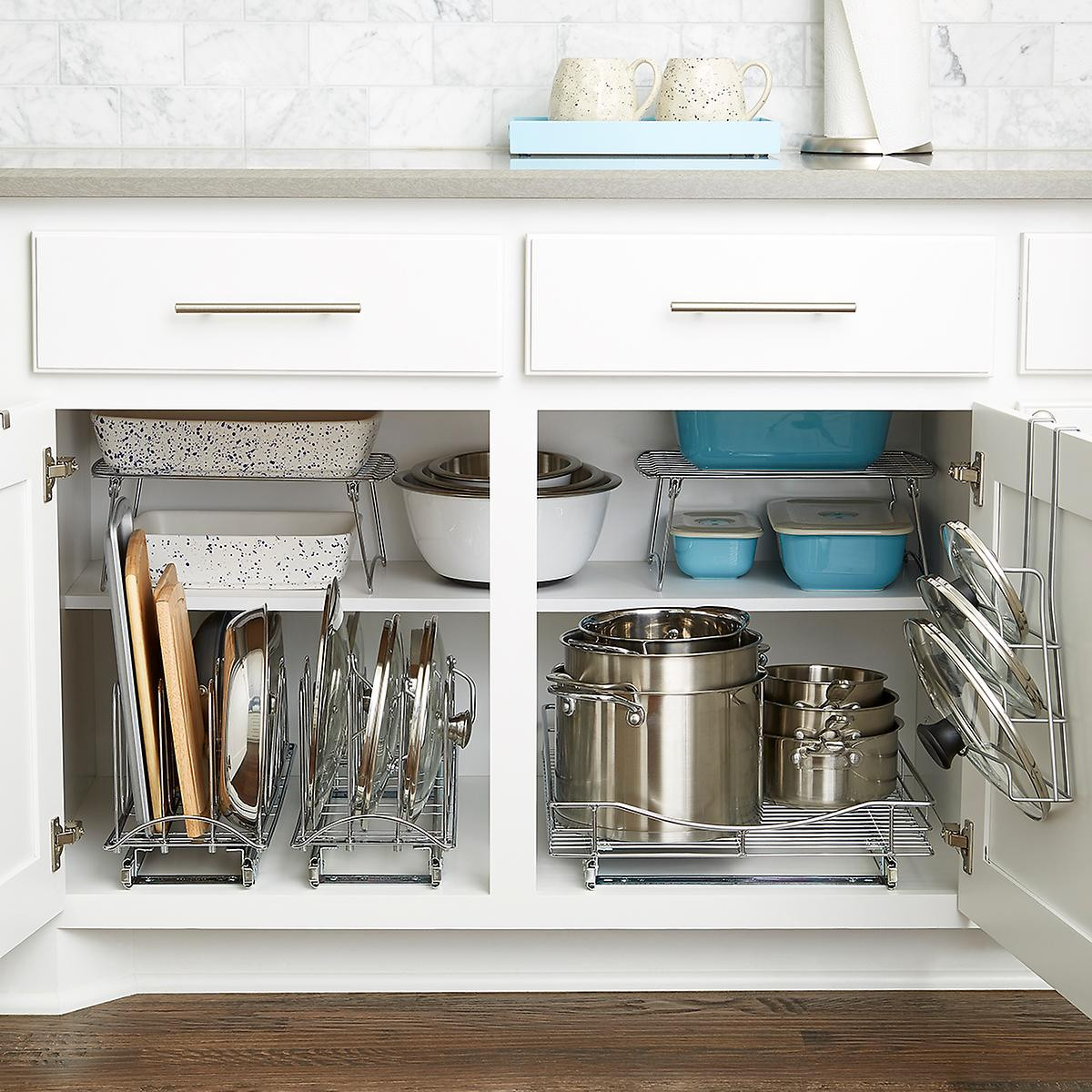 Best ideas about Kitchen Cabinet Organizer
. Save or Pin Pull Out Shelf Lynk Chrome Pull Out Cabinet Drawers Now.