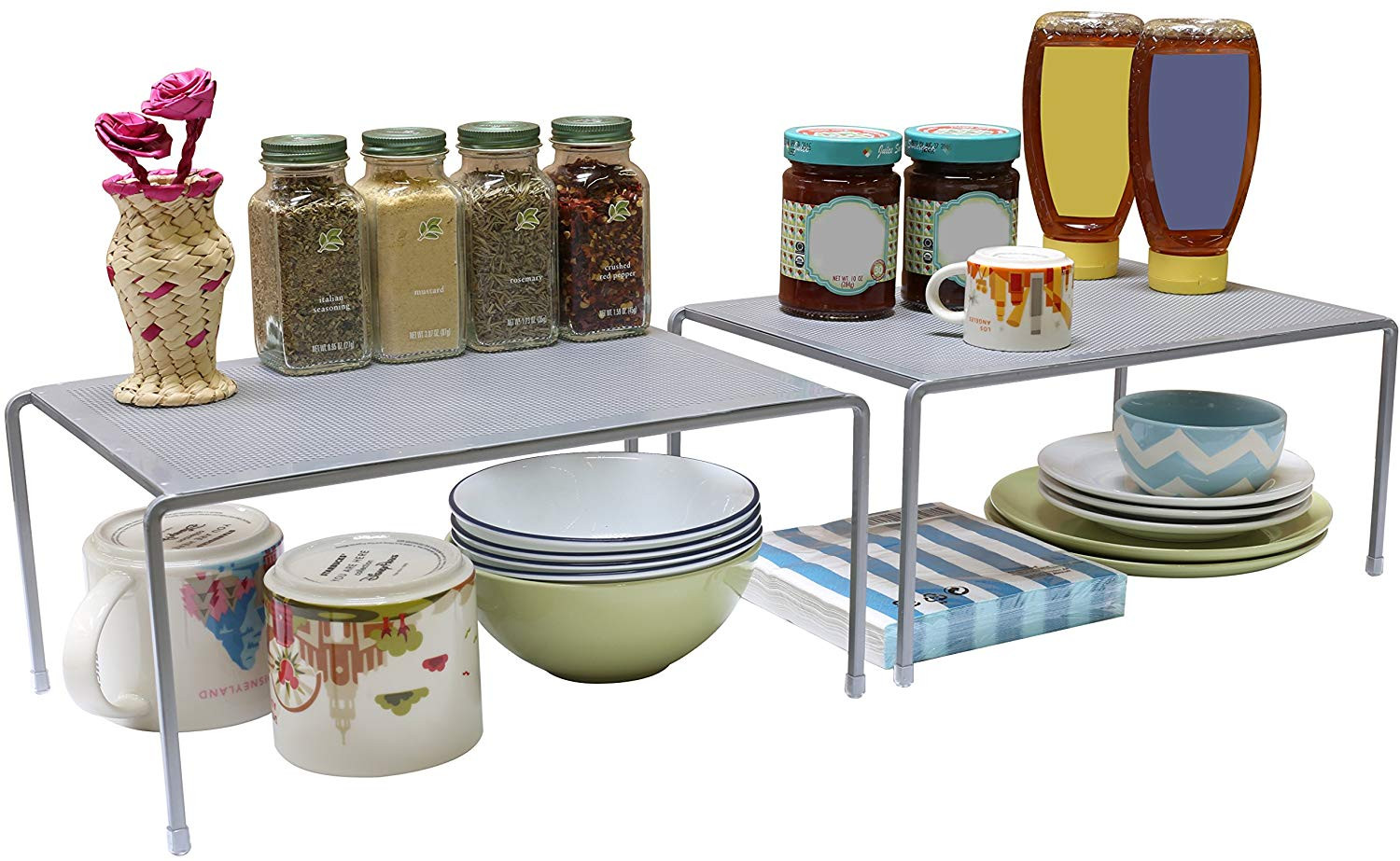 Best ideas about Kitchen Cabinet Organizer
. Save or Pin Counter Shelf Organizer Kitchen Storage Expandable Now.