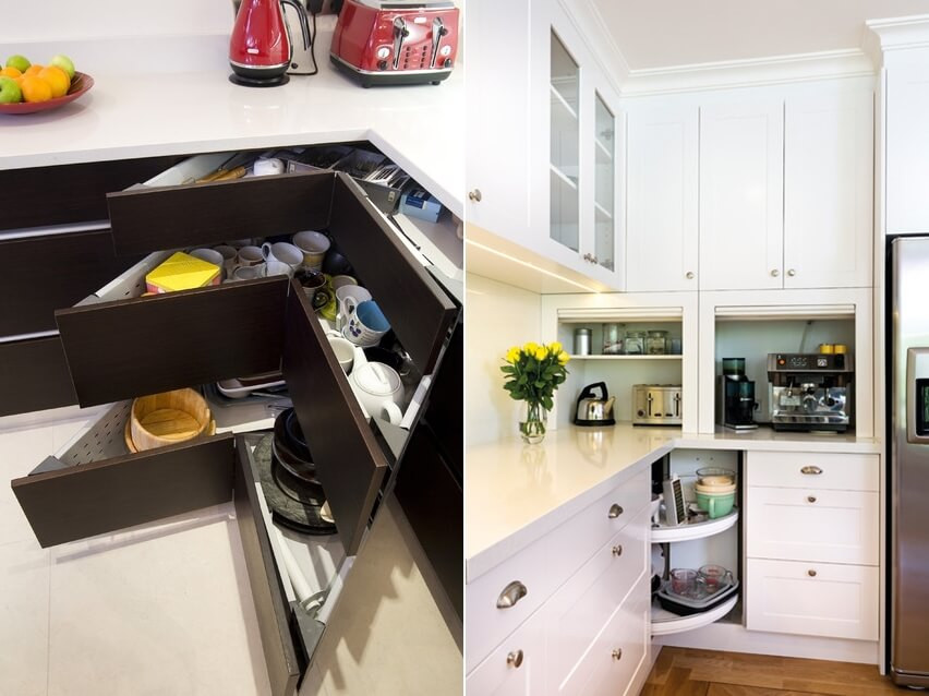 Best ideas about Kitchen Cabinet Storage Ideas
. Save or Pin Clever Storage Ideas for Corner Kitchen Cabinets Now.