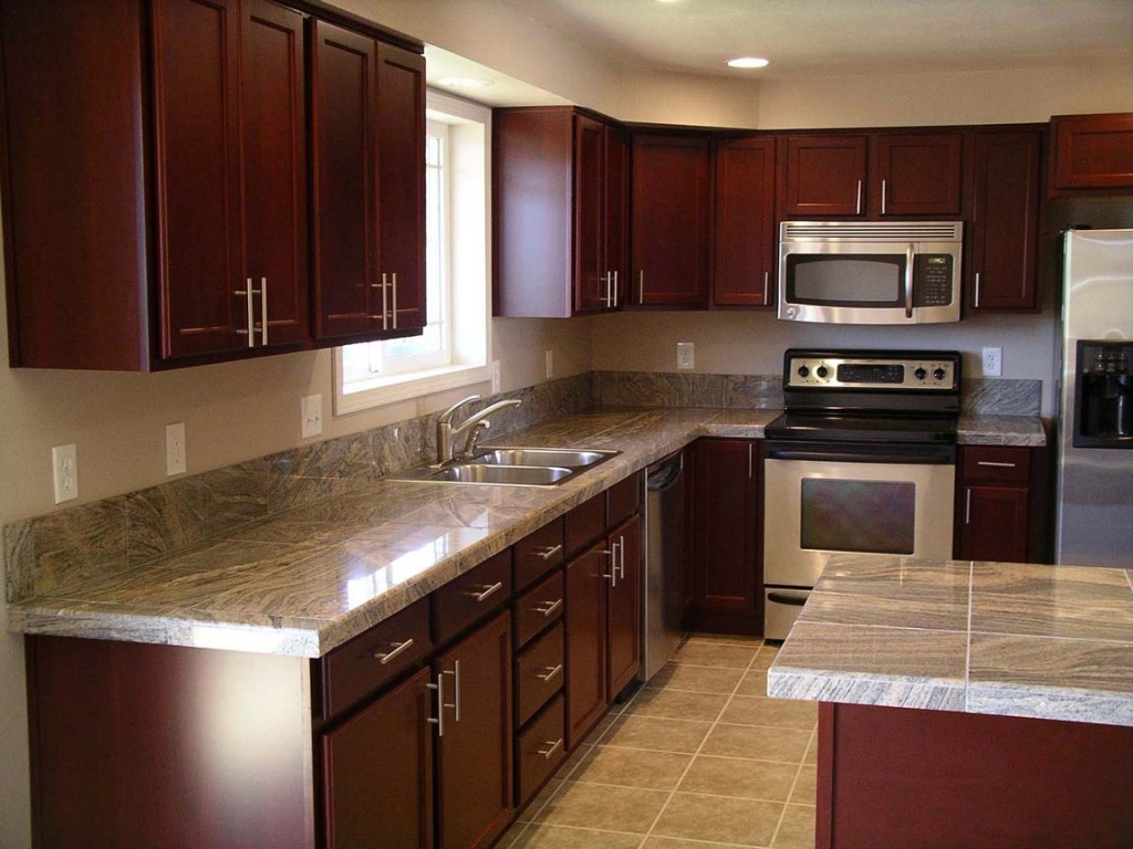 Best ideas about Kitchen Cabinets And Countertops
. Save or Pin Cherry Kitchen Cabinets with Granite Countertops Home Now.