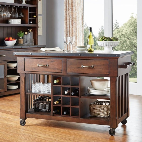 Best ideas about Kitchen Cart With Wine Rack
. Save or Pin Norwood 2 drawer Rolling Kitchen Island with Wine Rack Now.