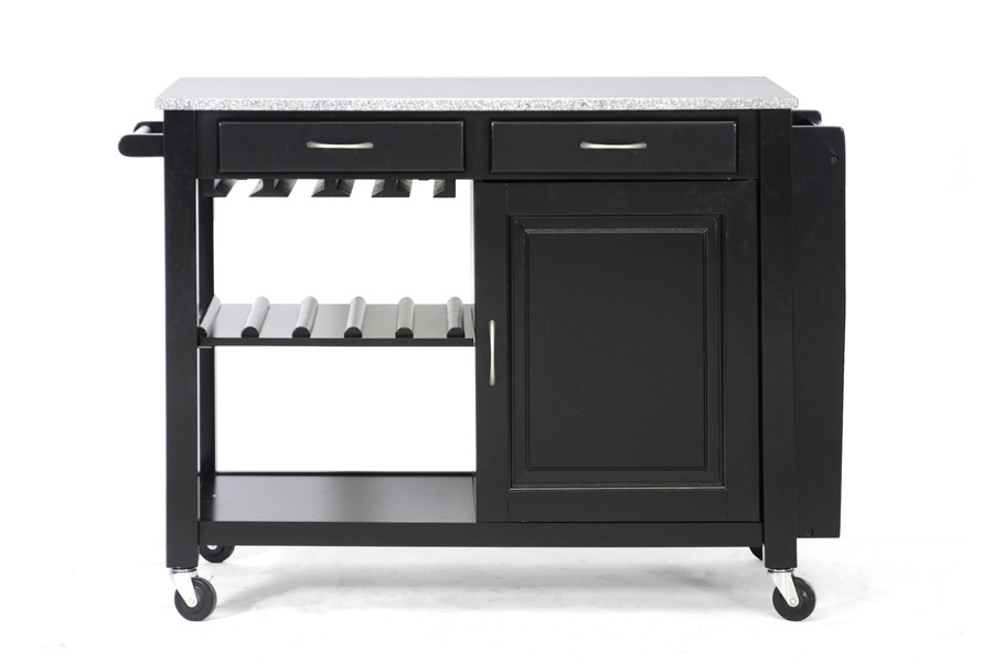 Best ideas about Kitchen Carts With Wine Racks
. Save or Pin MODERN BLACK KITCHEN ISLAND CART CABINET WINE BOTTLE GLASS Now.