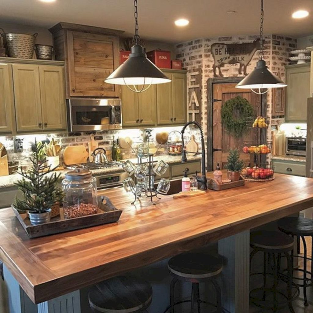 Best ideas about Kitchen Decor Pinterest
. Save or Pin 24 Farmhouse Rustic Small Kitchen Design And Decor Ideas Now.