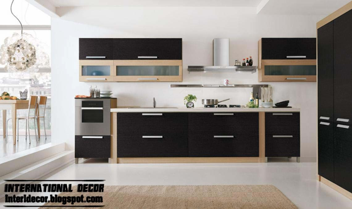 Best ideas about Kitchen Furniture Ideas
. Save or Pin Modern black kitchen designs ideas furniture cabinets Now.