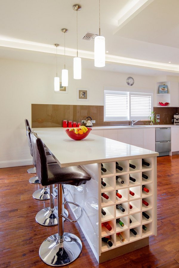 Best ideas about Kitchen Island With Wine Rack
. Save or Pin 4 Smart Ideas for Kitchen Racks Design & Shelving Now.
