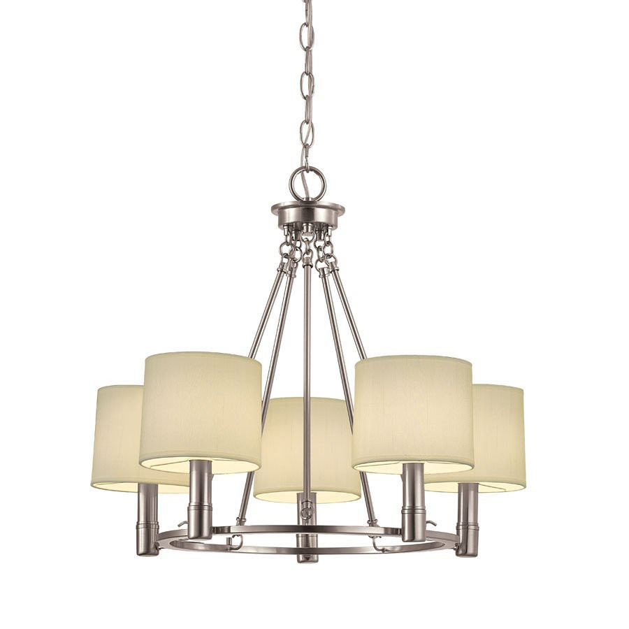 Best ideas about Kitchen Lighting Lowes
. Save or Pin Portfolio 5 Light Brushed Nickel Chandelier Now.