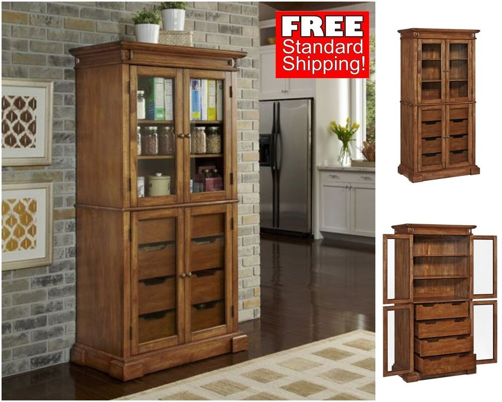 Best ideas about Kitchen Pantry Furniture
. Save or Pin Rustic Kitchen Pantry Wood Oak Storage Cabinet Drawer Now.