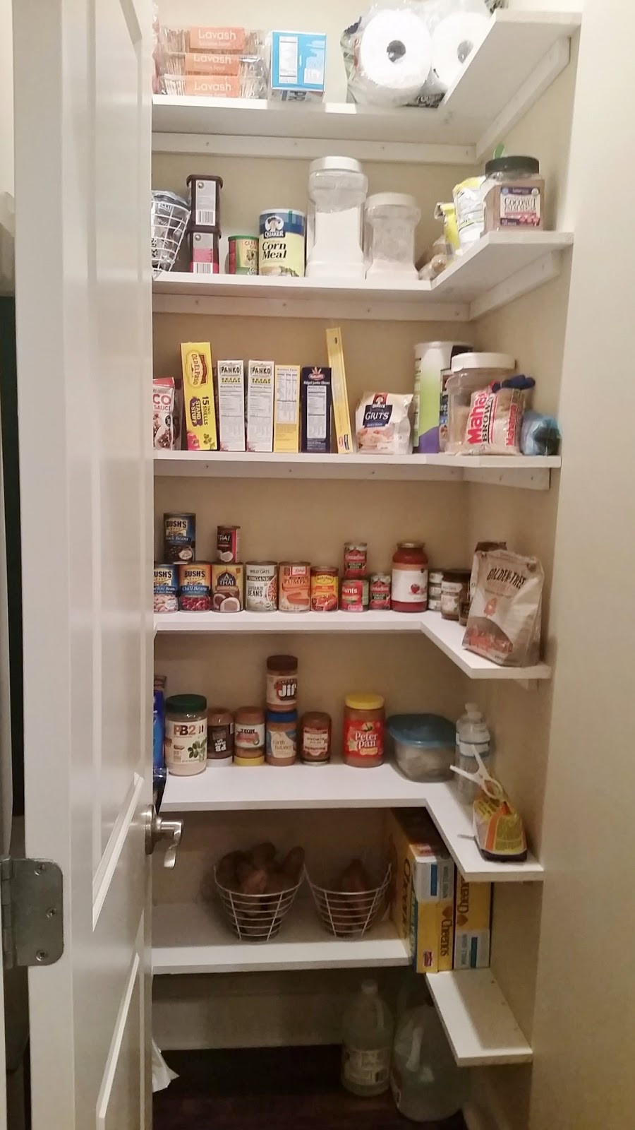 Best ideas about Kitchen Pantry Shelving
. Save or Pin Kitchen Pantry Makeover Replace wire shelves with wrap Now.
