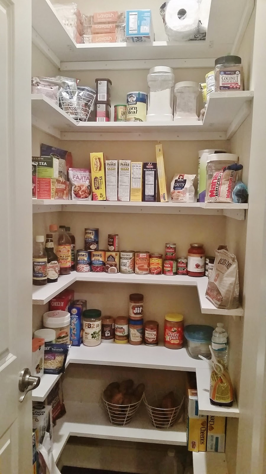Best ideas about Kitchen Pantry Shelving
. Save or Pin Kitchen Pantry Makeover Replace wire shelves with wrap Now.