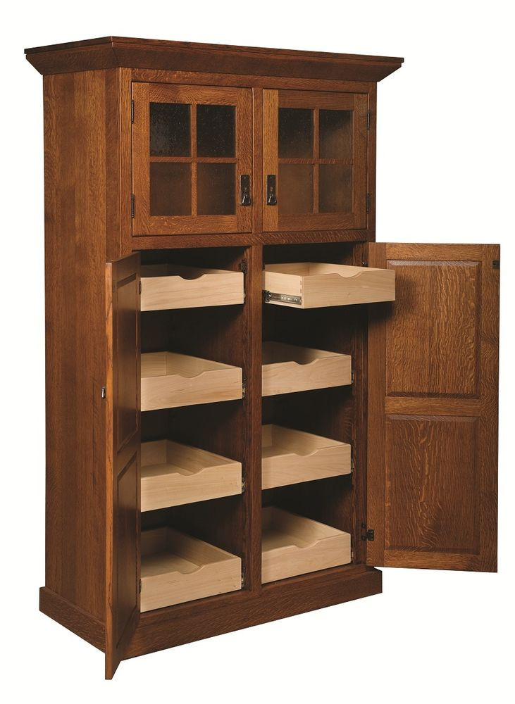 Best ideas about Kitchen Pantry Storage Cabinet
. Save or Pin Amish Mission Stickley Rustic Kitchen Pantry Storage Now.
