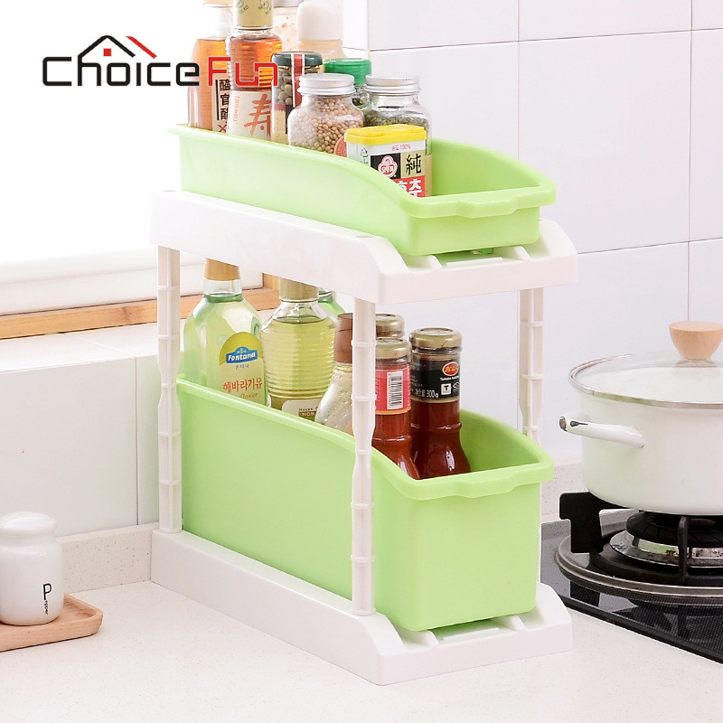 Best ideas about Kitchen Shelf Organizer
. Save or Pin CHOICE FUN 2 Layer Plastic Accessories Kitchen Organizer Now.