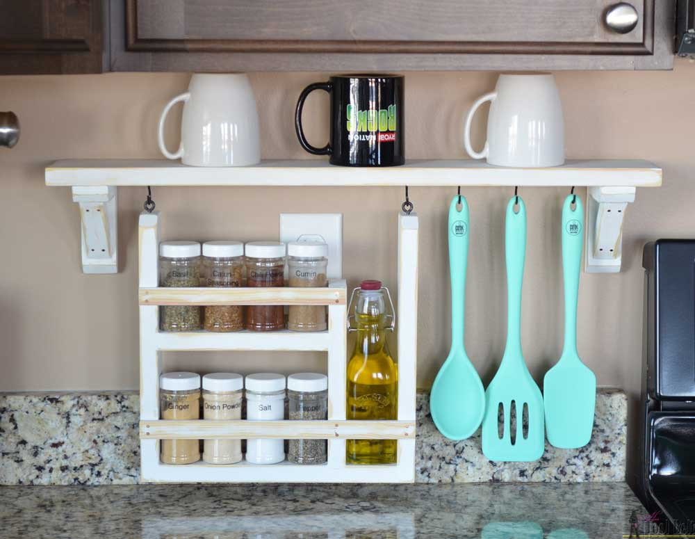 Best ideas about Kitchen Shelf Organizer
. Save or Pin Kitchen Backsplash Shelf and Organizer Her Tool Belt Now.