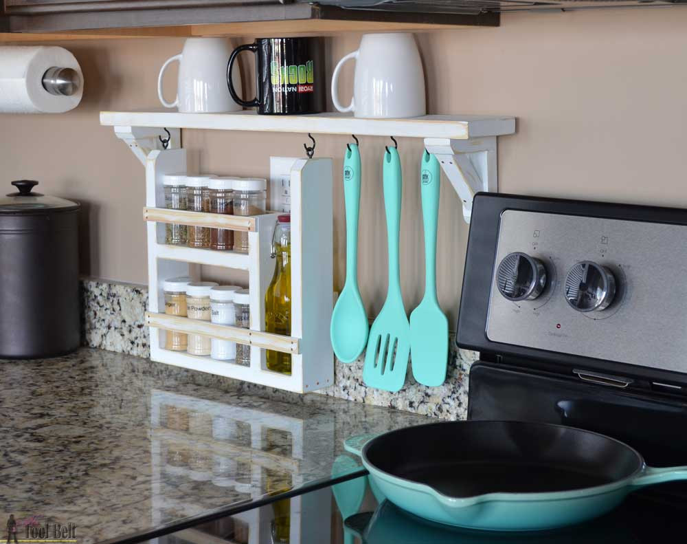 Best ideas about Kitchen Shelf Organizer
. Save or Pin Kitchen Backsplash Shelf and Organizer Her Tool Belt Now.