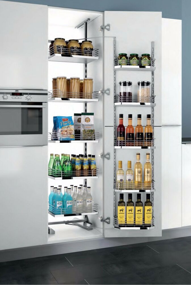 Best ideas about Kitchen Shelf Organizer
. Save or Pin Kitchen Chrom Pull Out Tall Cabinet Pantry Storage Now.