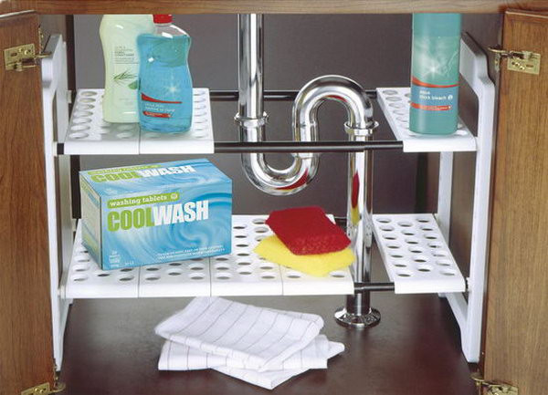 Best ideas about Kitchen Sink Organizer Ideas
. Save or Pin Creative Under Sink Storage Ideas Hative Now.