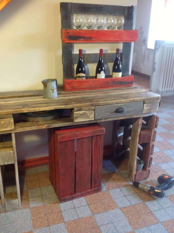 Best ideas about Kitchen Table With Wine Rack
. Save or Pin Kitchen Table & Wine Rack Out Recycled Pallets • 1001 Now.