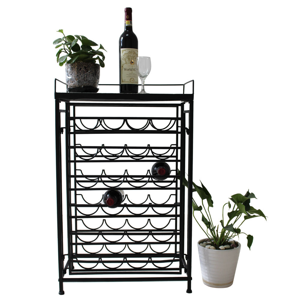 Best ideas about Kitchen Table With Wine Rack
. Save or Pin Wine Rack Table Bottle Top Holder Storage Glass Bar Metal Now.