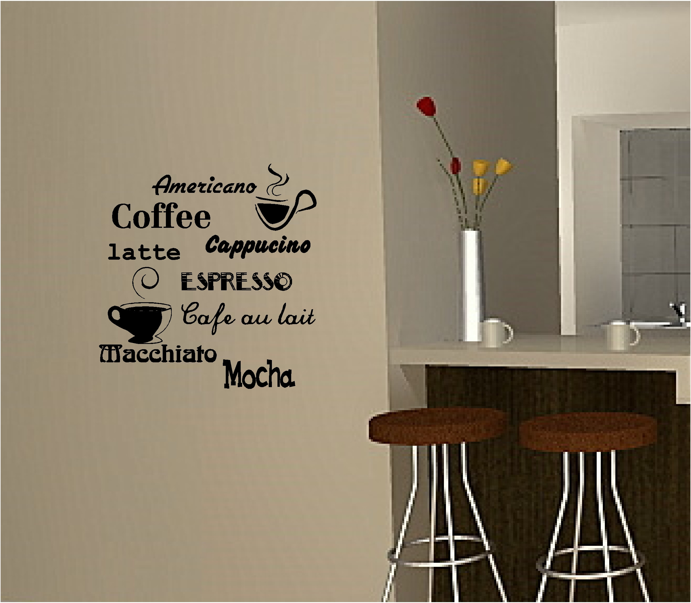 Best ideas about Kitchen Wall Art
. Save or Pin COFFEE wall art sticker vinyl quote KITCHEN CAFE Now.