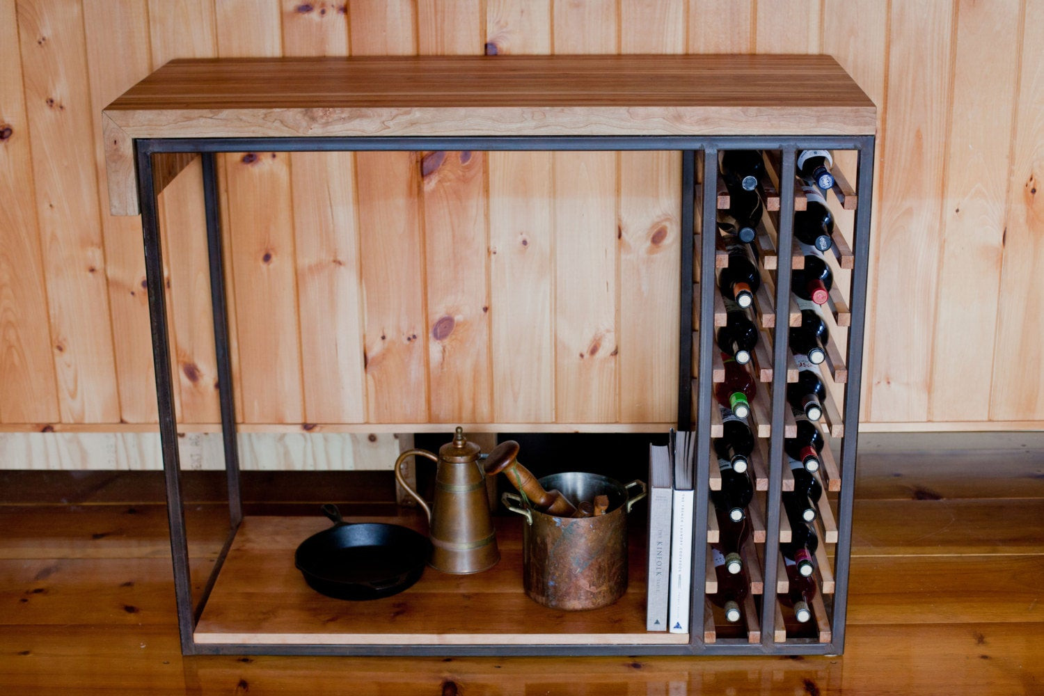 Best ideas about Kitchen Wine Rack
. Save or Pin Cherry Butcher block Kitchen Island Wine rack Now.