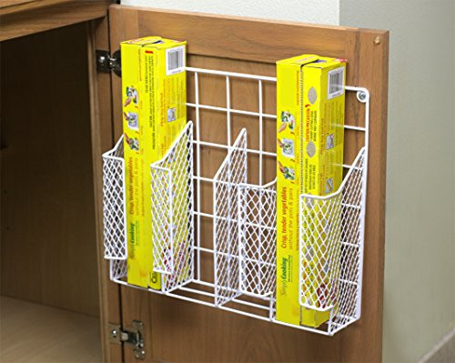 Best ideas about Kitchen Wrap Organizer
. Save or Pin Kitchen Wrap Organizer Storage Foil Shelf Rack Wall Mount Now.