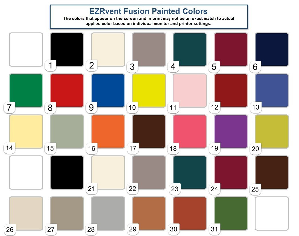 Krylon Fusion Color Chart