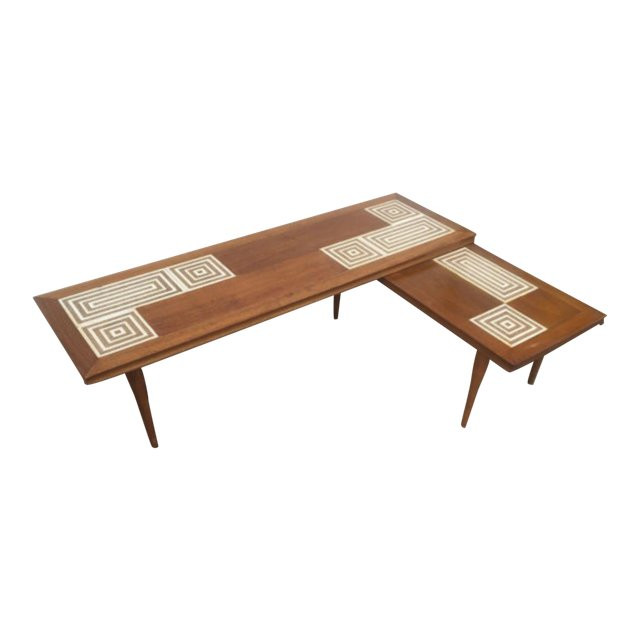 Best ideas about L Shaped Coffee Table
. Save or Pin Mid Century Tile Top L Shaped Coffee Table Now.