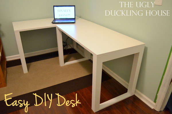 Best ideas about L Shaped Desk DIY
. Save or Pin 15 DIY puter Desk Ideas & Tutorials for Home fice Now.