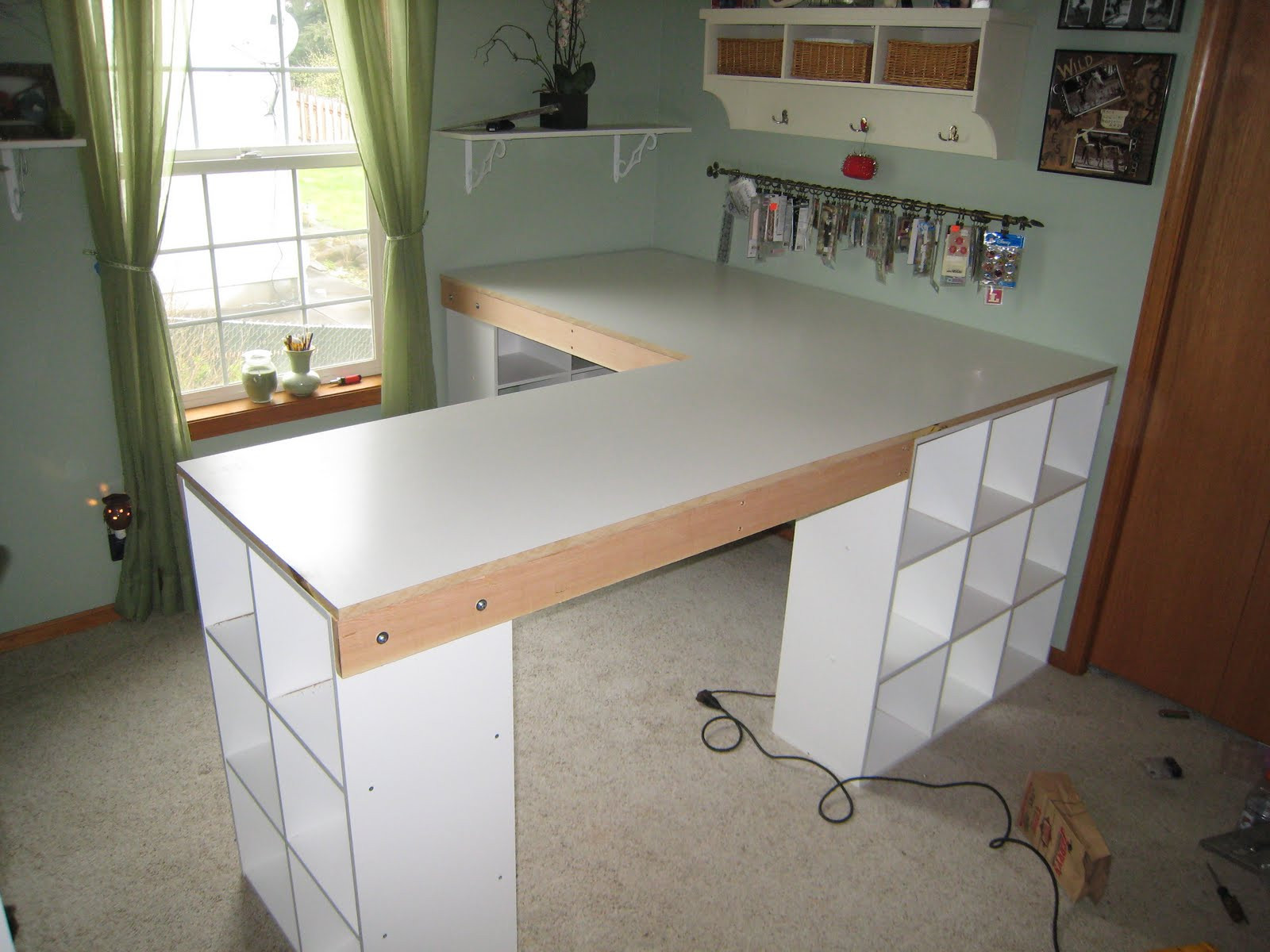 Best ideas about L Shaped Desk DIY
. Save or Pin DO IT YOURSELF WHITE CRAFT DESK HOW TO BUILD A CUSTOM Now.