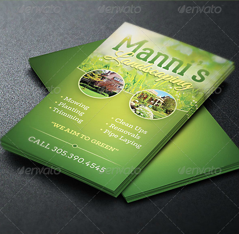 Best ideas about Landscape Business Cards
. Save or Pin 14 Landscaping Business Card Designs & Templates PSD Now.