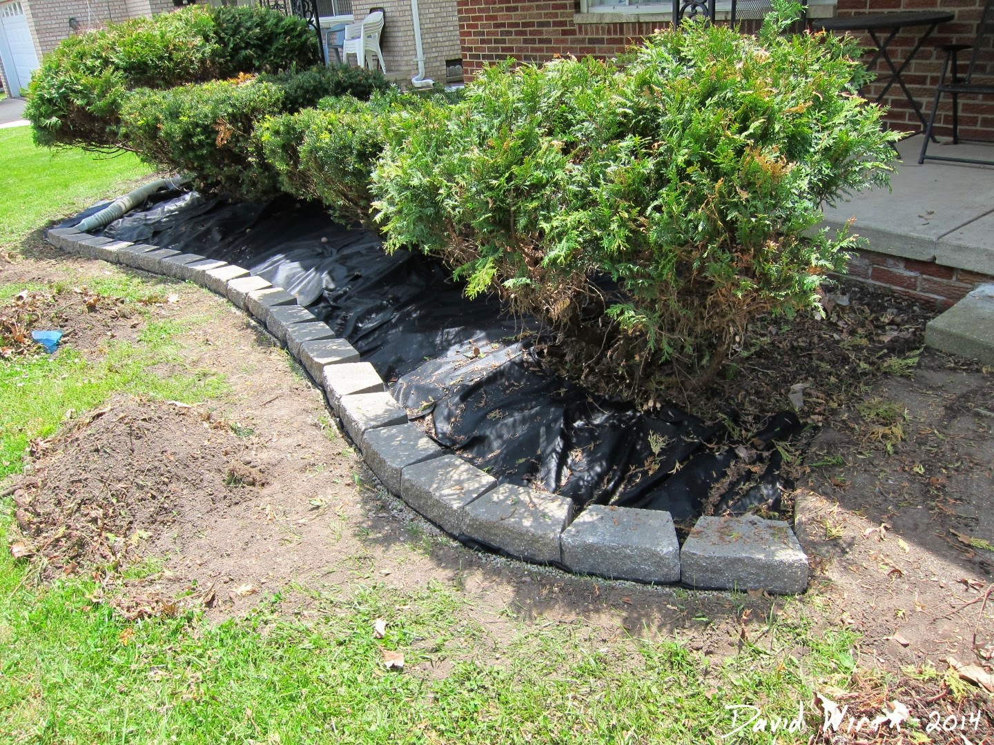 Best ideas about Landscape Fabric Lowes
. Save or Pin Easy Landscape Block Wall and Mulch Now.